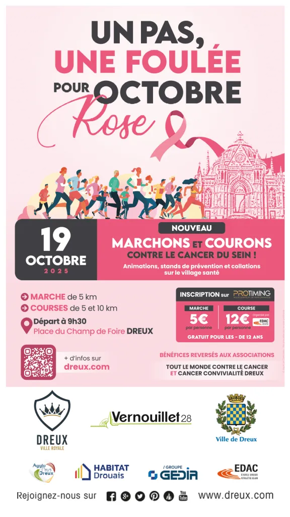 Un Pas une foulée pour Octobre Rose 2026 Guide Inscription Résultats