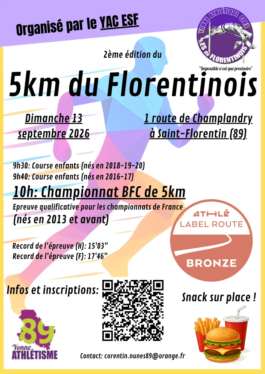 5km du Florentinois 2026 Guide Inscription Résultats