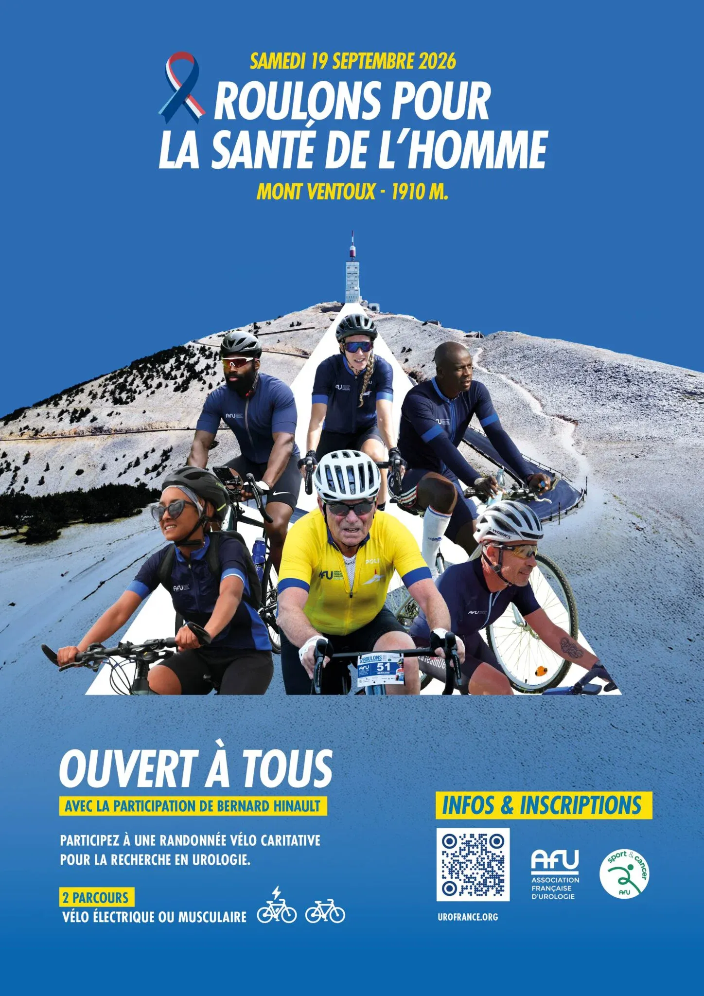 AFU Roulons pour la Santé de l&rsquo;Homme 2026 Guide Inscription Résultats