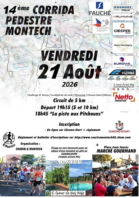 Corrida de Montech 2026 Guide Inscription Résultats