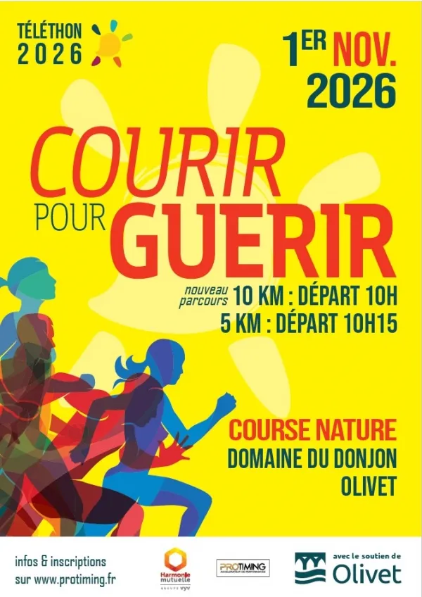 Courir pour Guérir Olivet 2026 Inscription Résultats