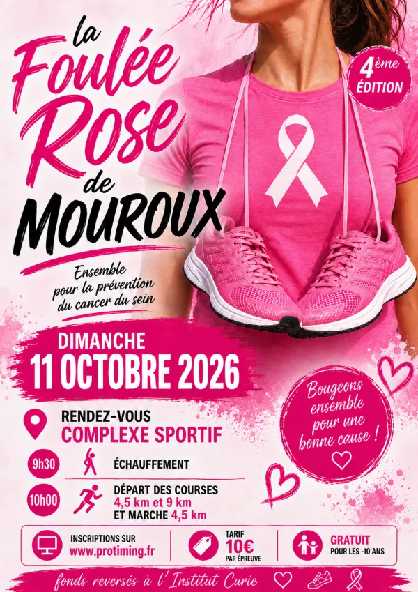Foulée rose de Mouroux 2026 Guide Inscription Résultats