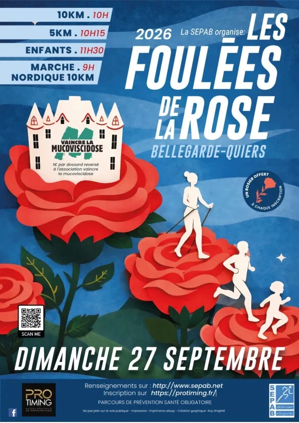 Foulées de la Rose – Bellegarde 2026 Guide Inscription Résultats