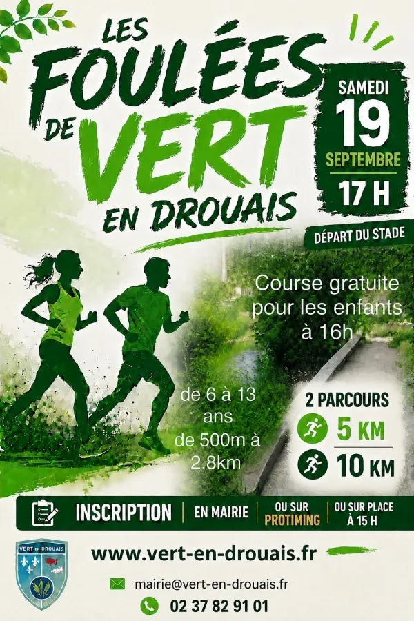Foulées de Vert en Drouais 2026 Guide Inscription Résultats