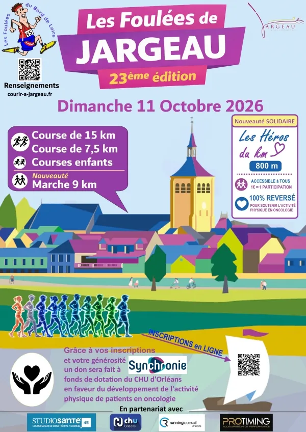 Foulées du Bord de Loire – Jargeau 2026 Guide Inscription Résultats