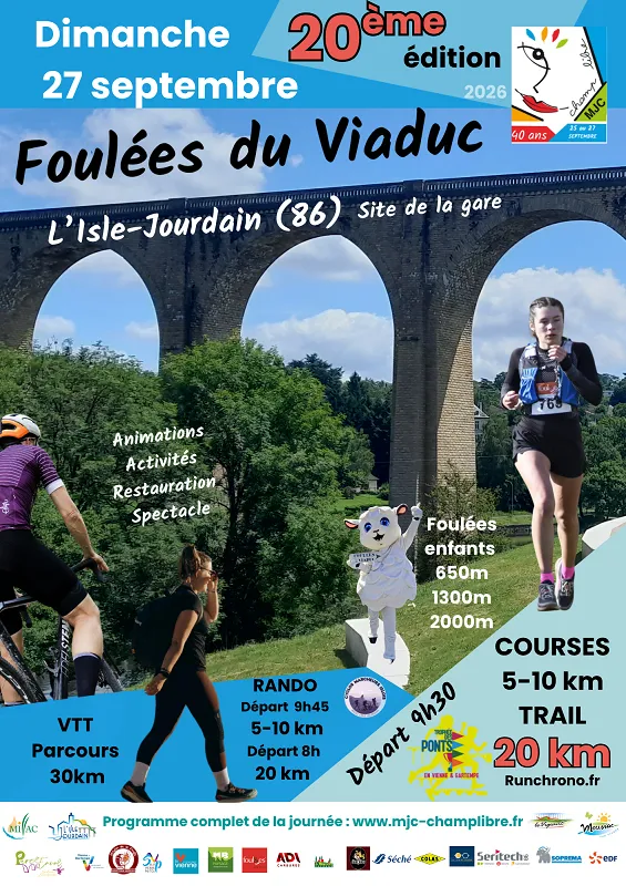 Foulées du Viaduc – L&rsquo;Isle Jourdain 2026 Guide Inscription Résultats