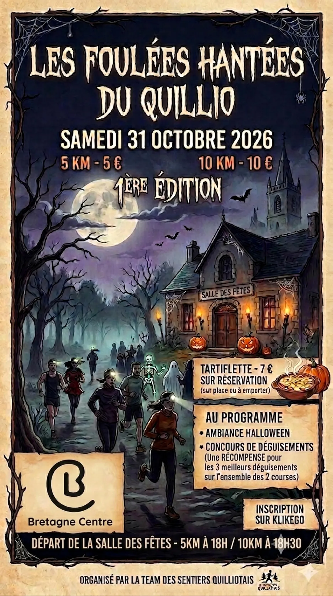 Foulées Hantées du Quillio 2026 Guide Inscription Résultats