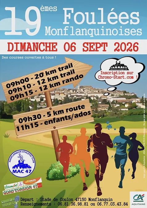 Foulées Monflanquinoises 2026 Guide Inscription Résultats