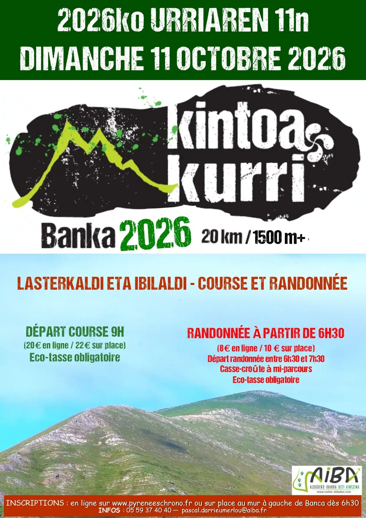 Kintoa Kurri 2026 Guide Inscription Résultats