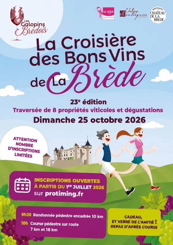 La Croisière des bons vins de la Brède 2026 Guide Inscription Résultats