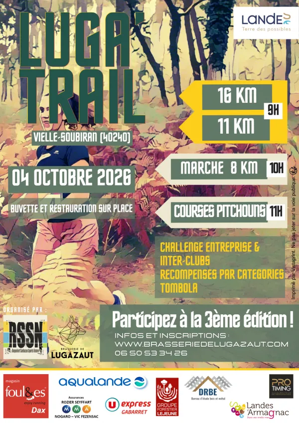 Luga&rsquo;Trail 2026 Guide Inscription Résultats