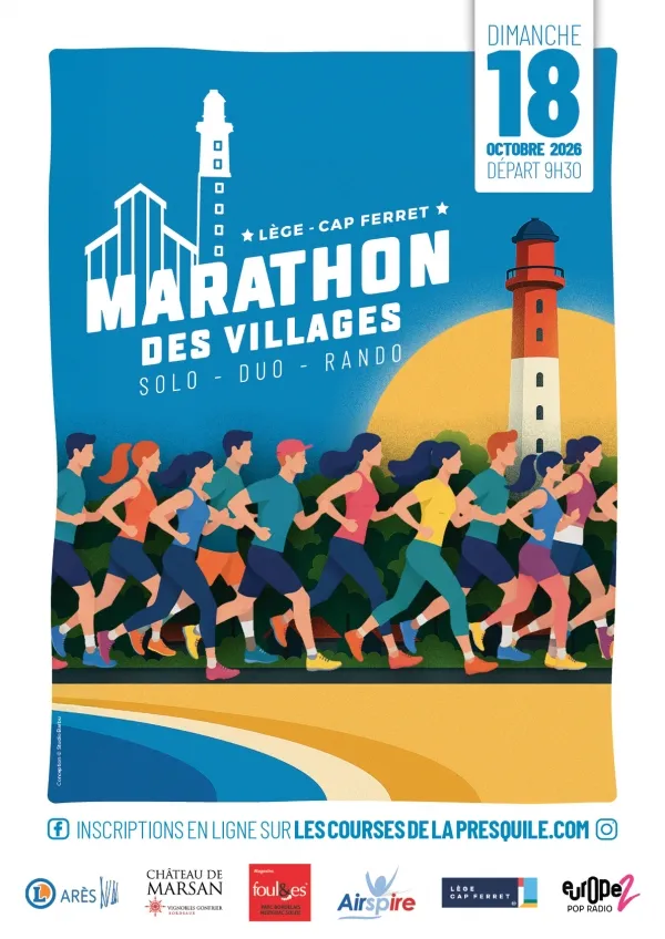 Marathon des Villages – Lege Cap Ferret 2026 Guide Inscription Résultats