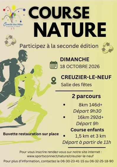 Nature de Creuzier le Neuf 2026 Guide Inscription Résultats