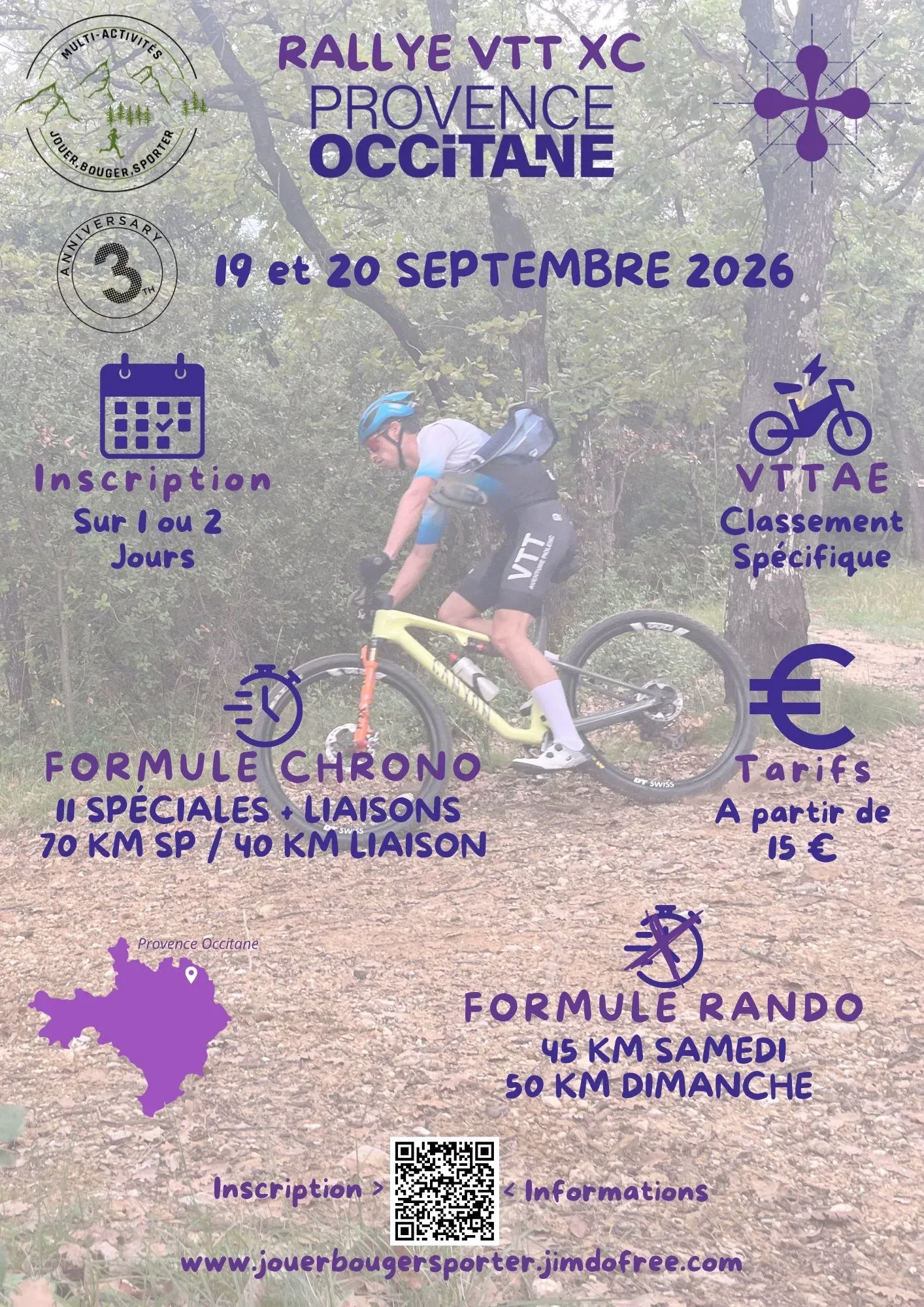 Rallye VTT XC Provence Occitane 2026 Guide Inscription Résultats