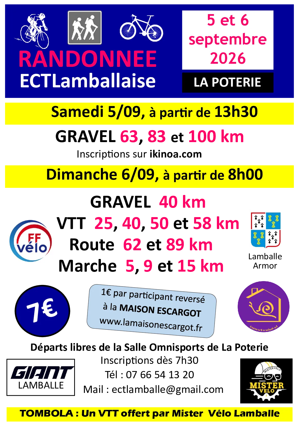 Randonée de l&rsquo;Ectlamballaise 2026 Guide Inscription Résultats