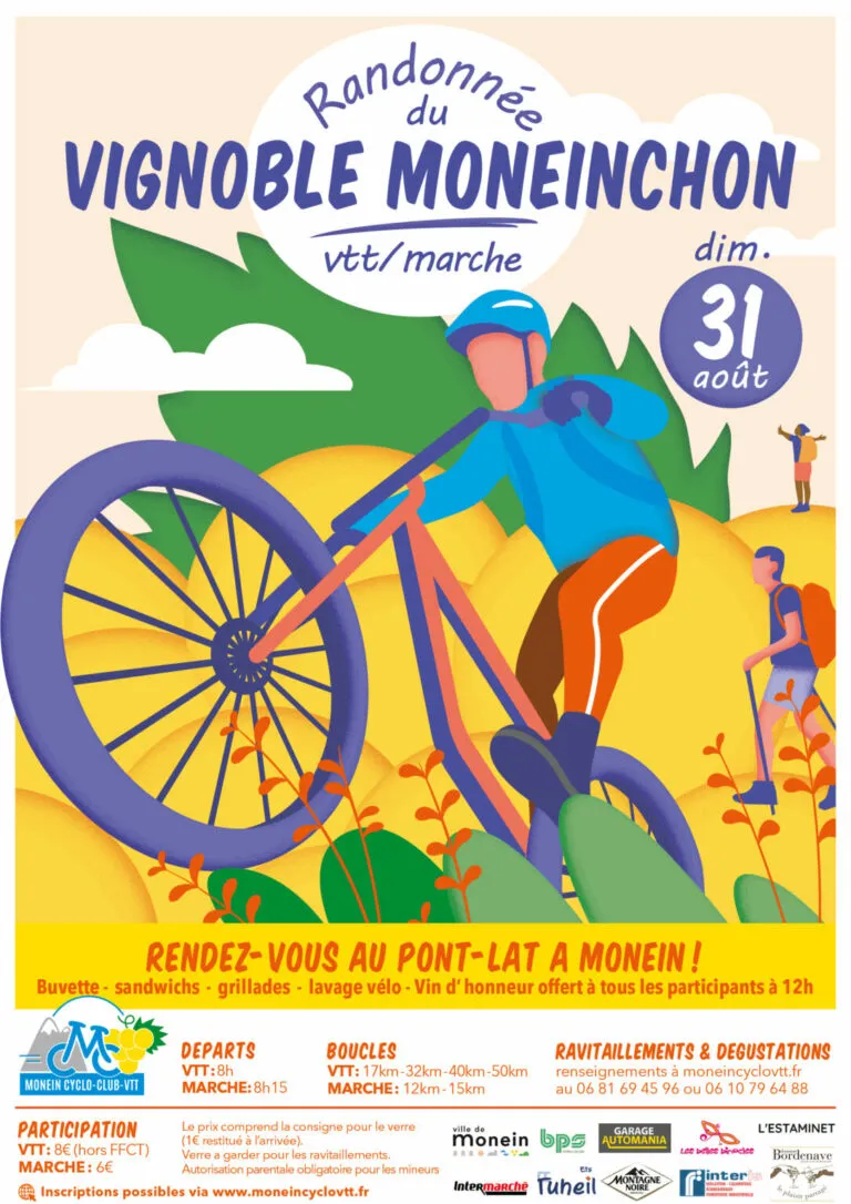Randonnée du vignoble moneinchon 2026 Guide Inscription Résultats