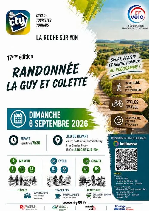 Randonnée Guy et Colette  2026 Guide Inscription Résultats