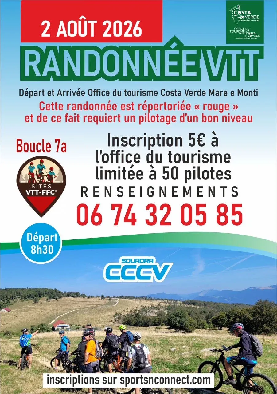 Randonnée VTT 7a San Nicolao 2026 Guide Inscription Résultats