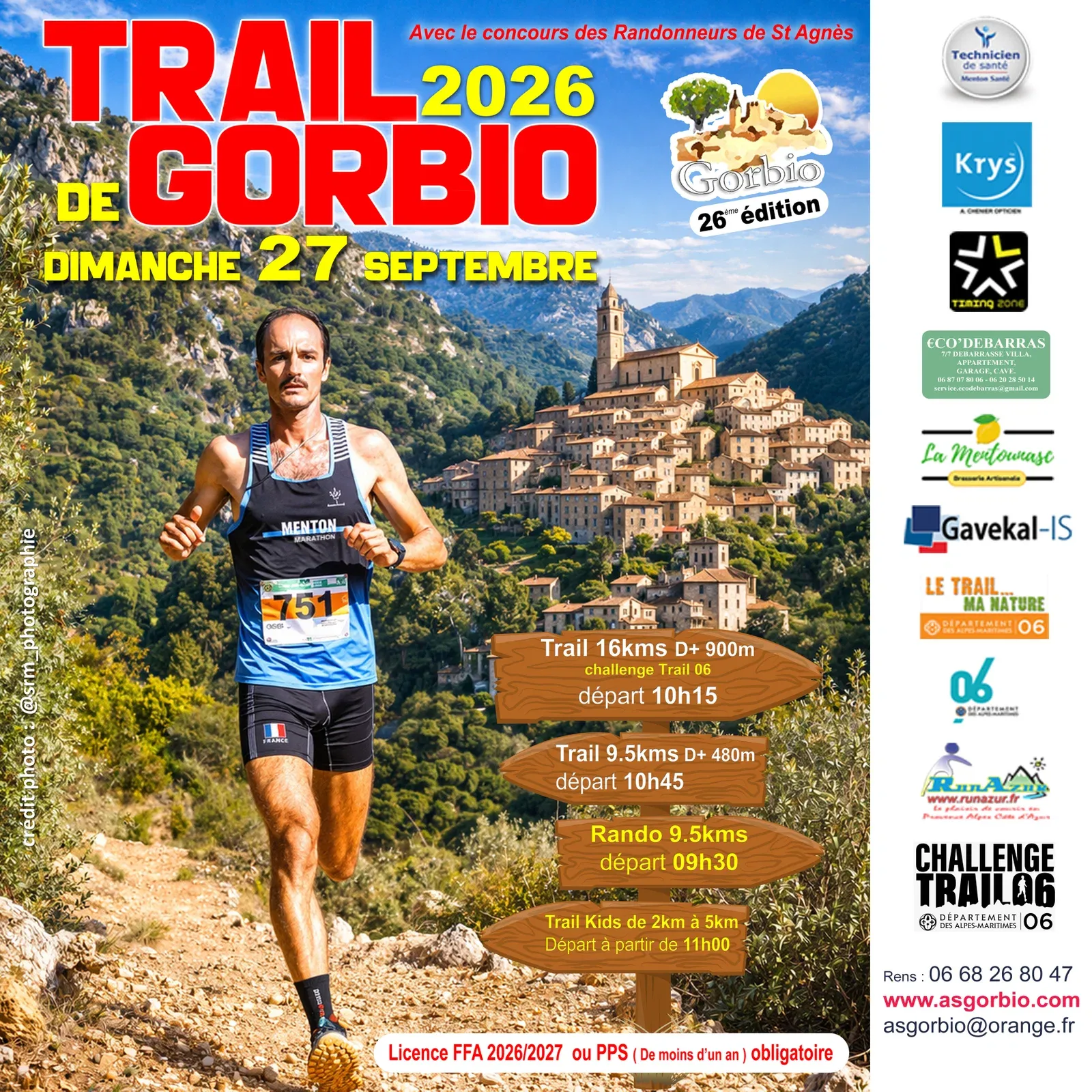 Trail de Gorbio 2026 Guide Inscription Résultats