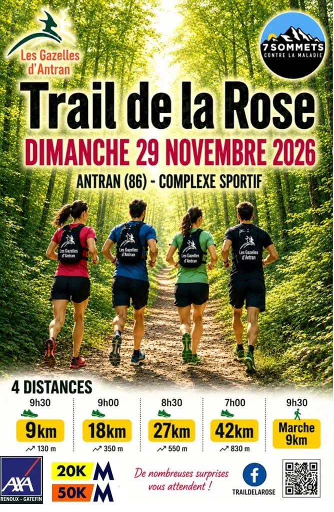 Trail de la Rose – Antran 2026 Guide Inscription Résultats