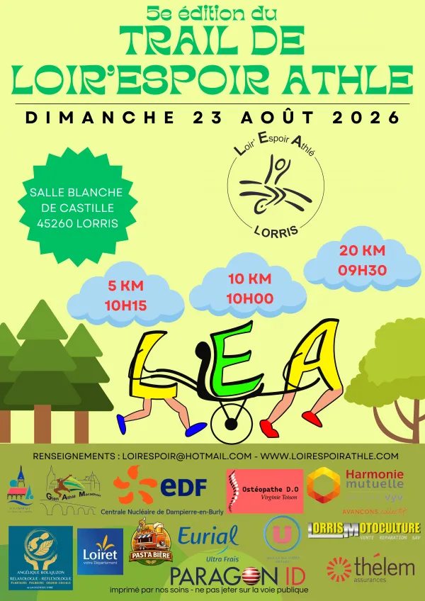 Trail de Loir Espoir Athlé 2026 Guide Inscription Résultats