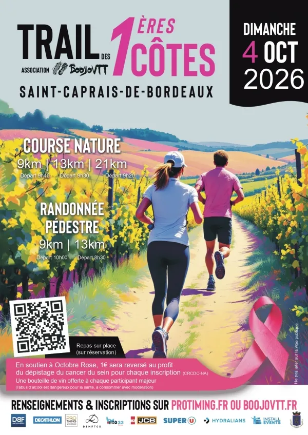 Trail des 1ères Côtes – Saint Caprais de Bordeaux 2026 Guide Inscription Résultats
