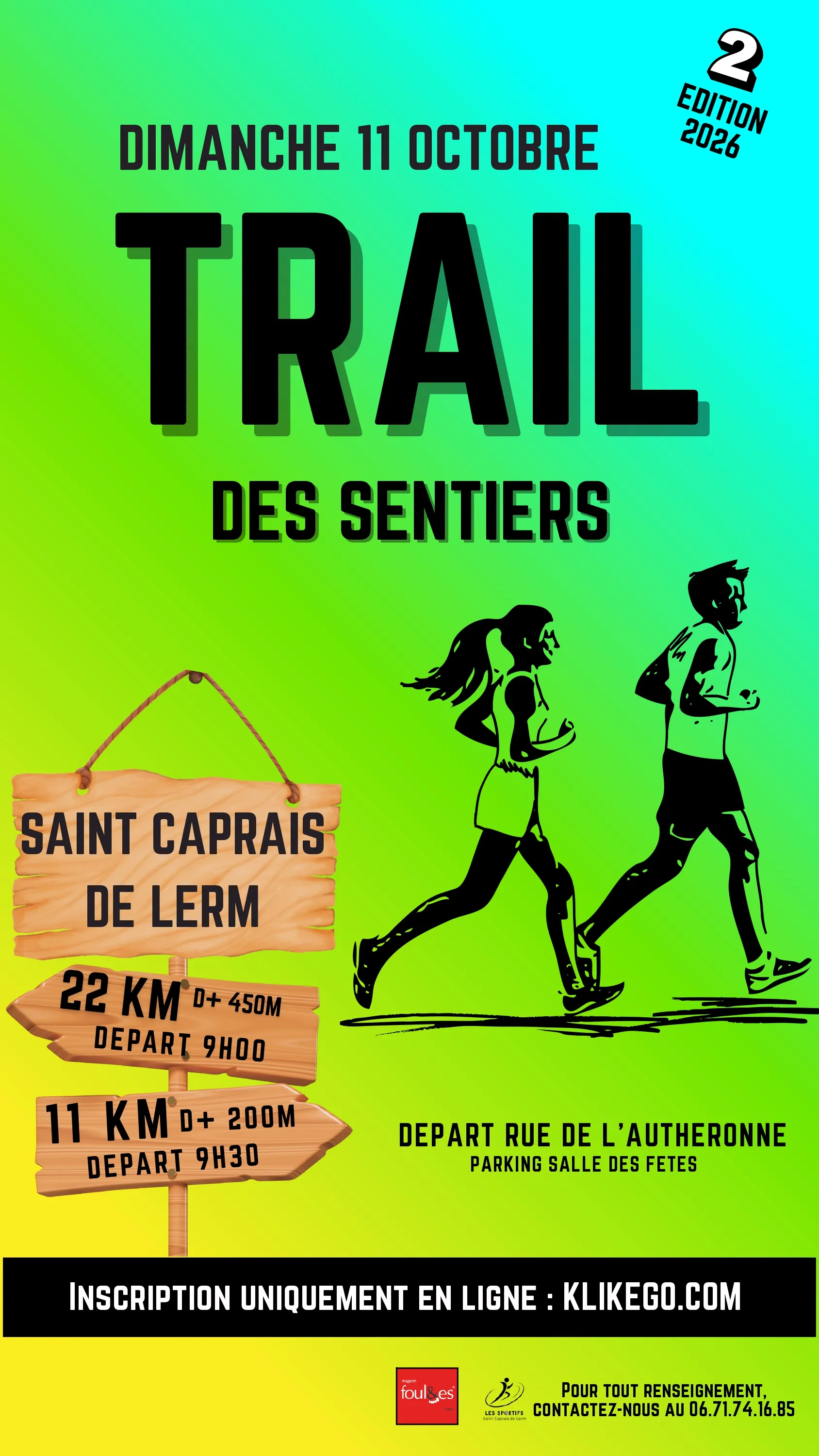 Trail des Sentiers Saint Caprais de Lerm 2026 Guide Inscription Résultats