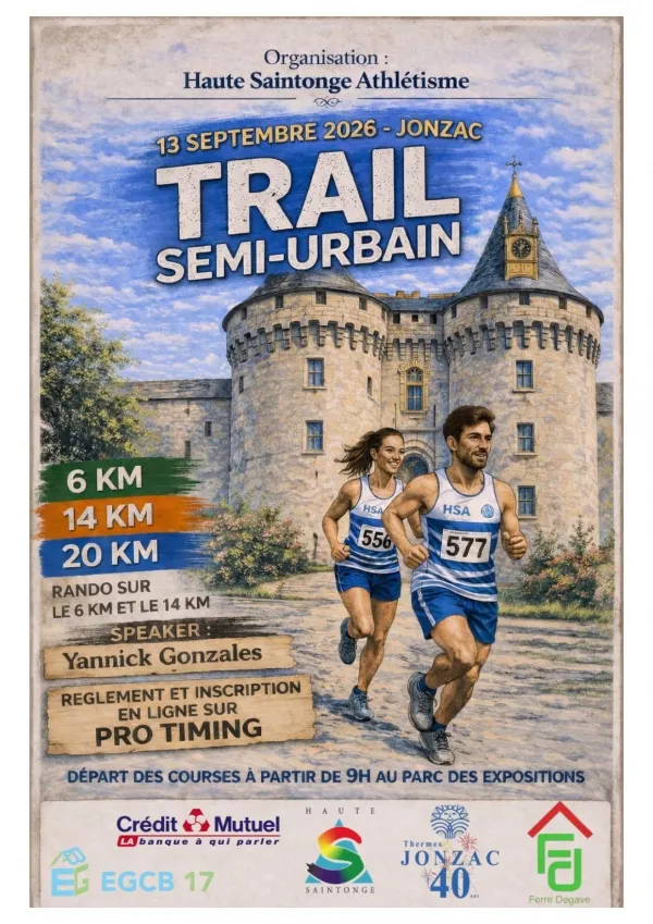 Trail semi-urbain Janzacais 2026 Guide Inscription Résultats