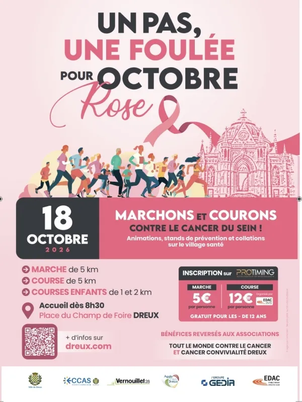 Un Pas une foulée pour Octobre Rose 2026 Guide Inscription Résultats