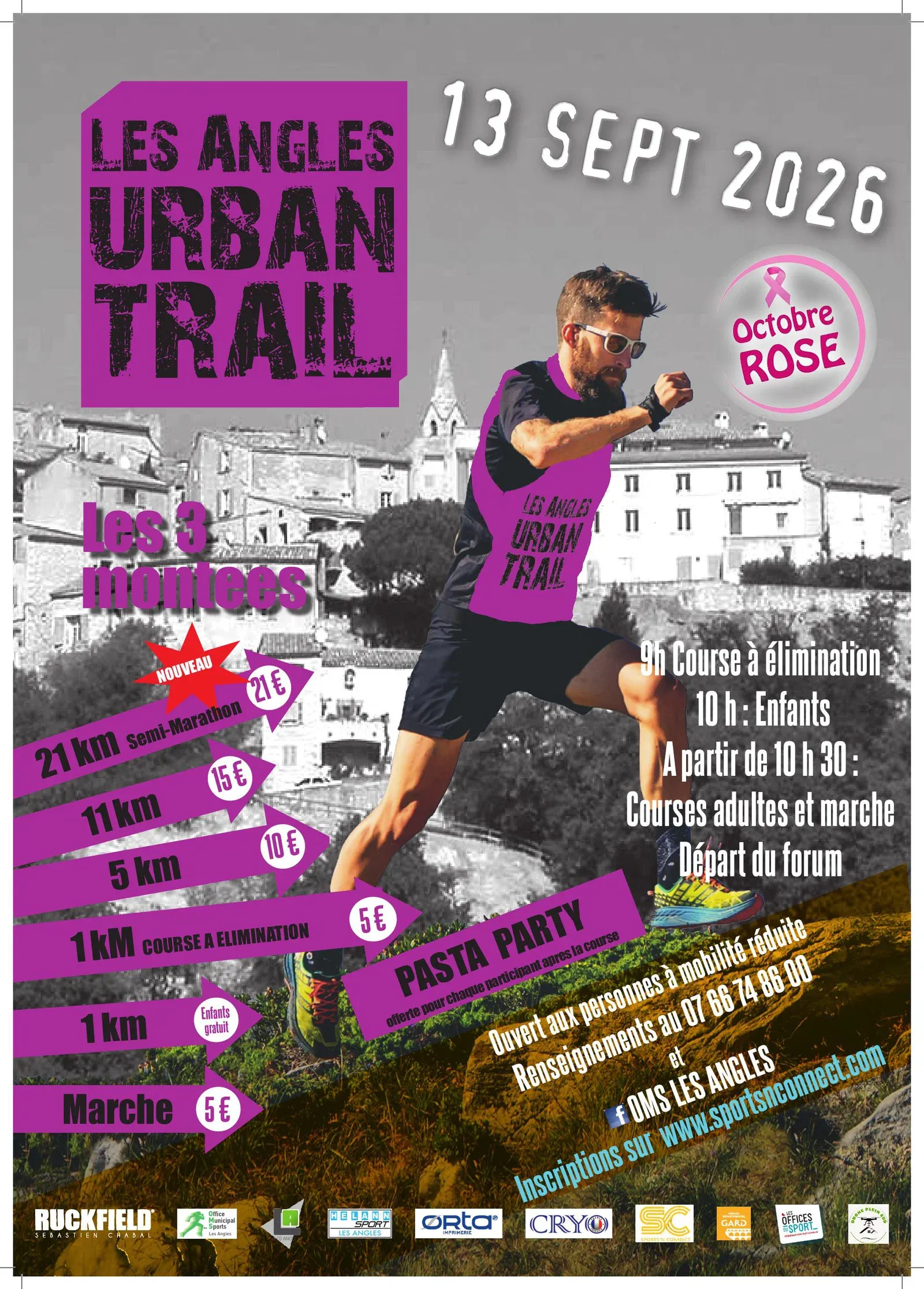 Urban trail les Angles 2026 Guide Inscription Résultats