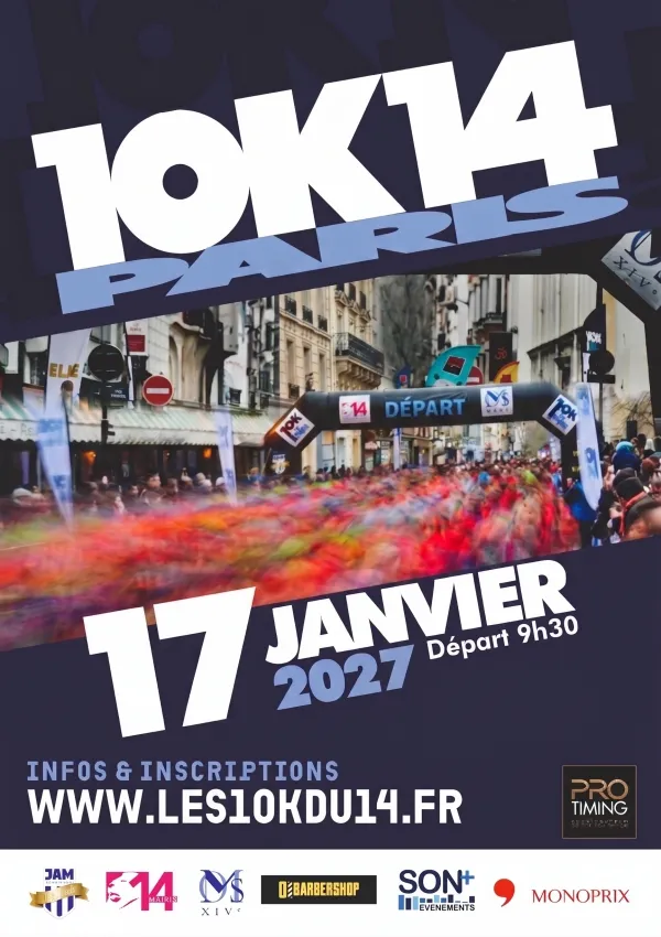 10km du 14ème 2027 Inscription Résultats