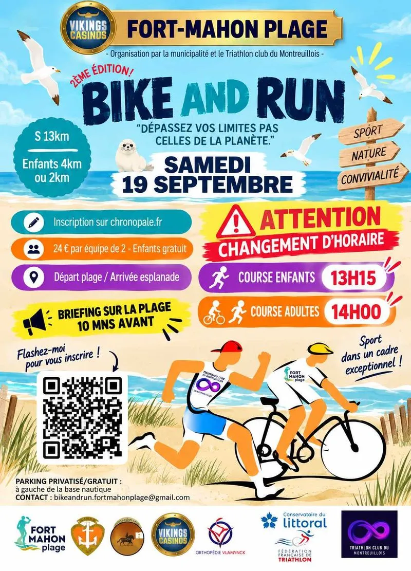 Bike and Run Fort-Mahon 2026 Inscription Résultats