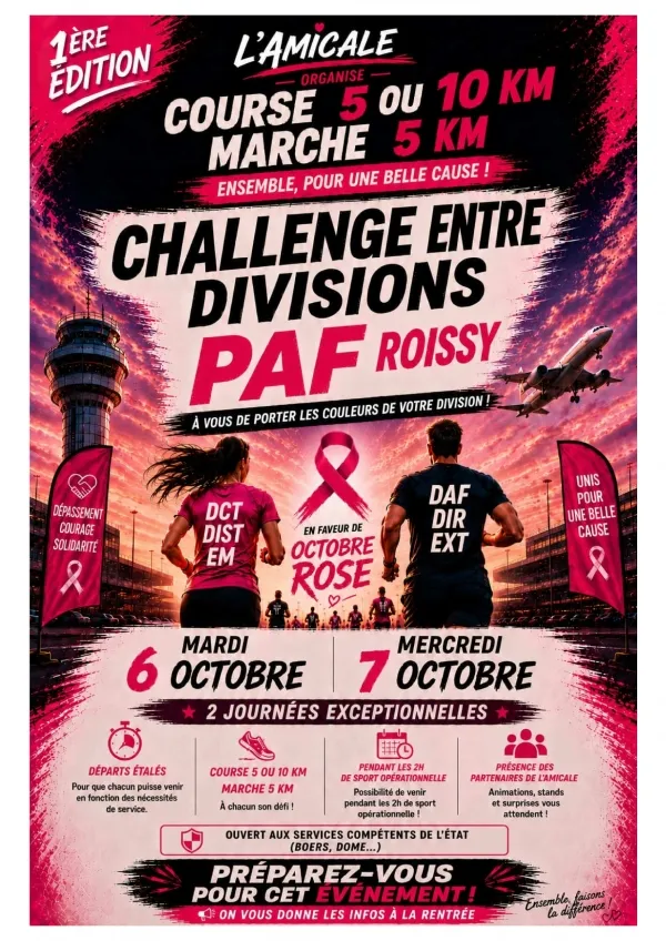 Challenge entre division PAF Roissy 2026 Guide Inscription Résultats