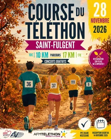 Courses du Téléthon de Saint Fulgent 2026 Inscription Résultats