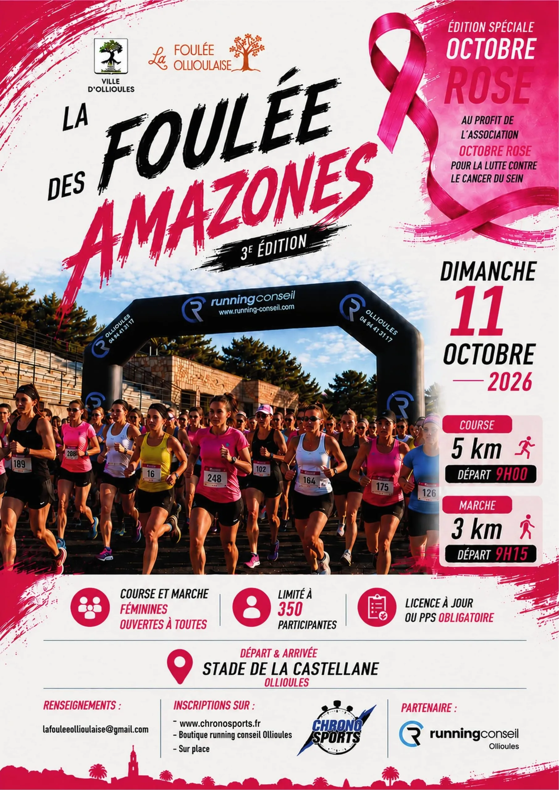 Foulée des Amazones – Ollioules 2026 Inscription Résultats