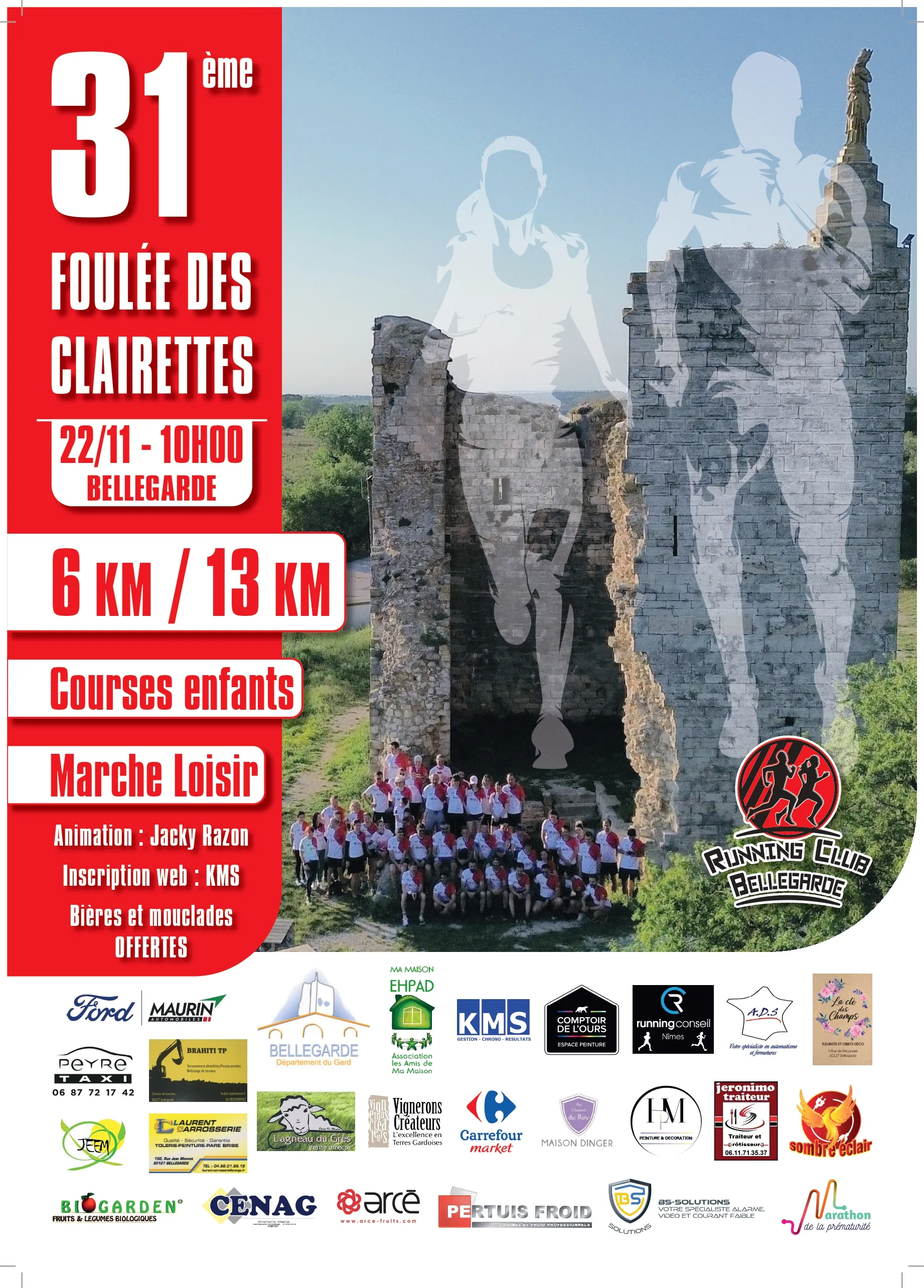 Foulée des Clairettes 2026 Inscription Résultats