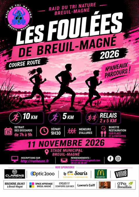 Foulées de Breuil-Magne 2026 Inscription Résultats