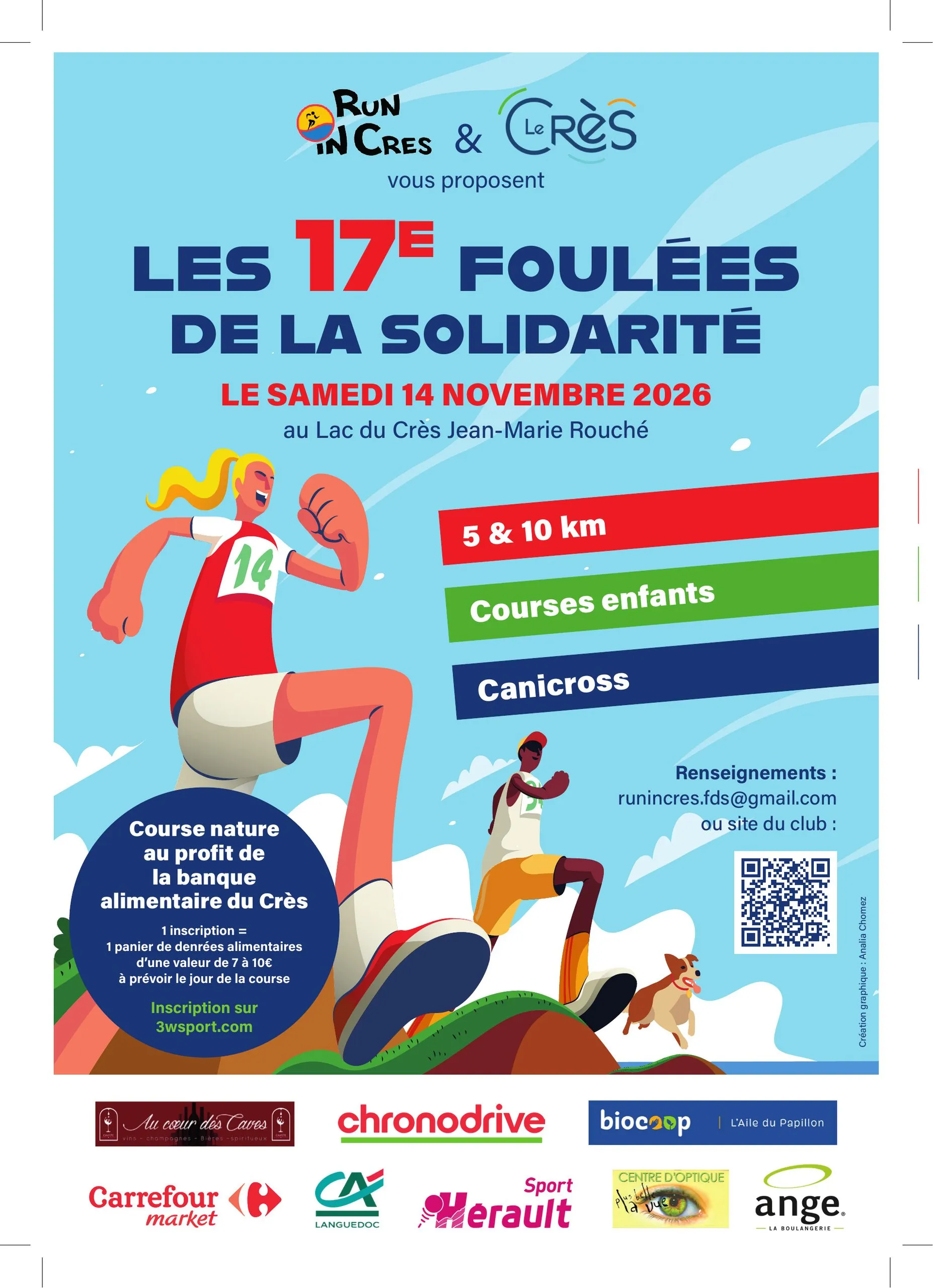 Foulées de la Solidarité – Le Crès 2026 Inscription Résultats