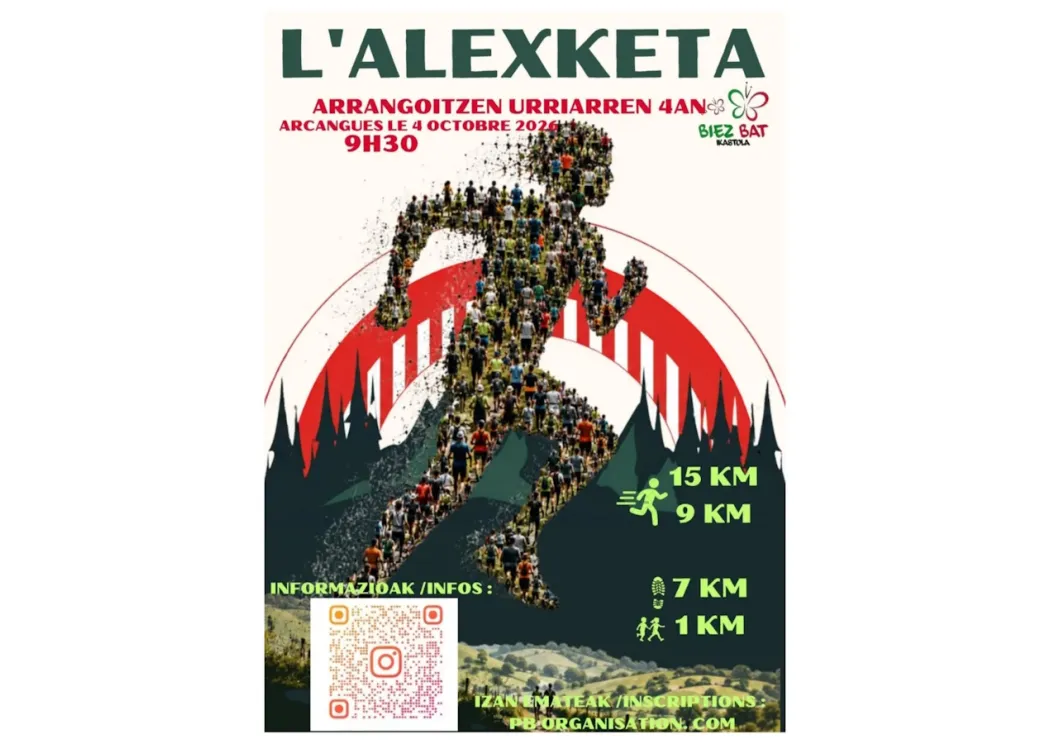 L&rsquo;Alexketa Arcangues 2026 Inscription Résultats