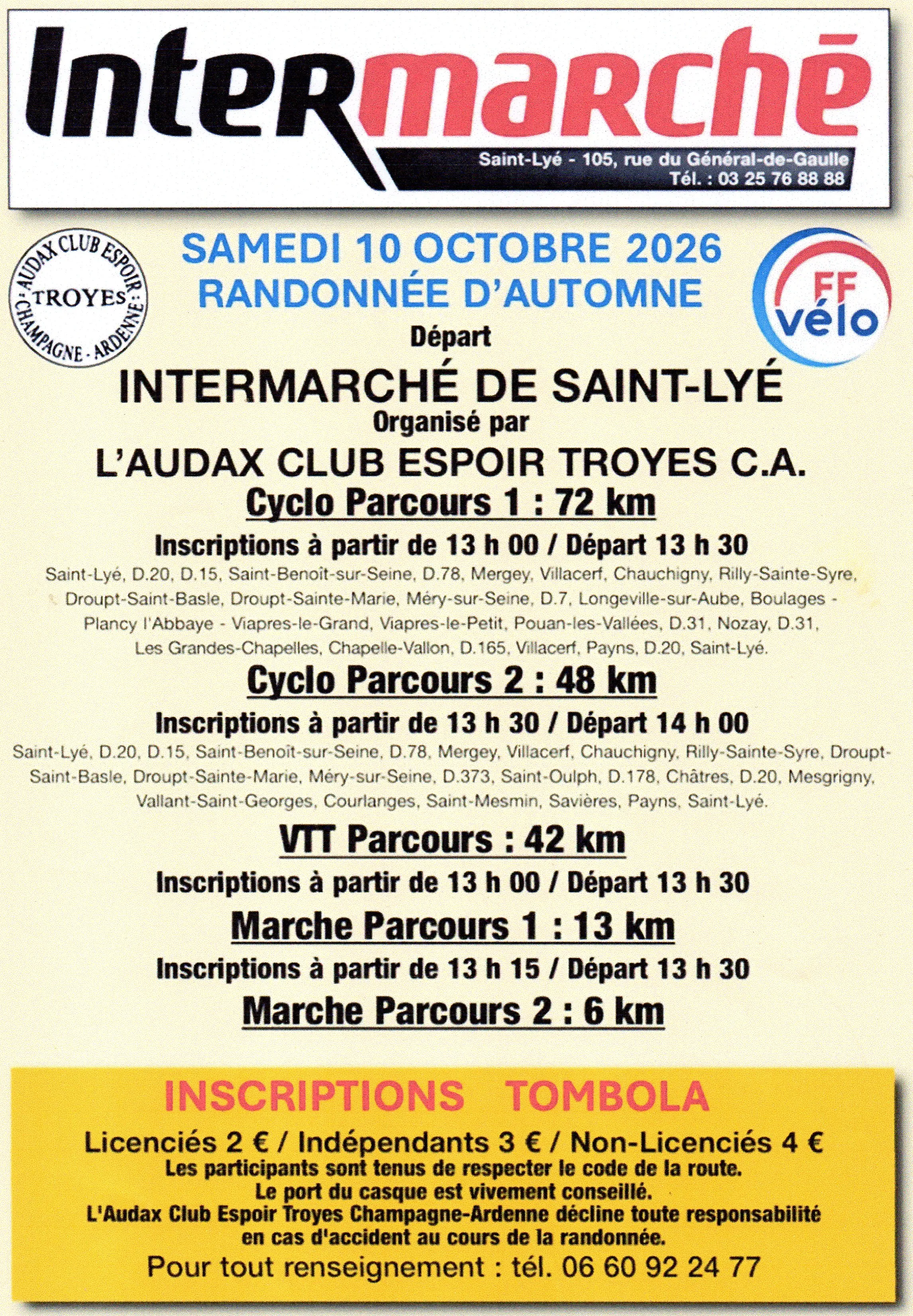 Randonnée d&rsquo;Automne Saint Lye 2026 Guide Inscription Résultats