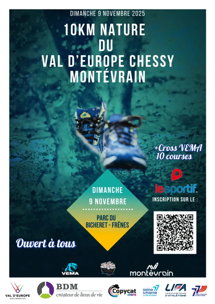 Trail & Cross du Val d&rsquo;Europe Chessy Montévrain 2026 Guide Inscription Résultats