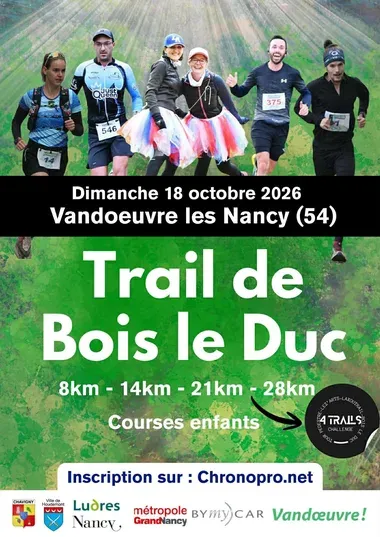 Trail de Bois le Duc 2026 Inscription Résultats