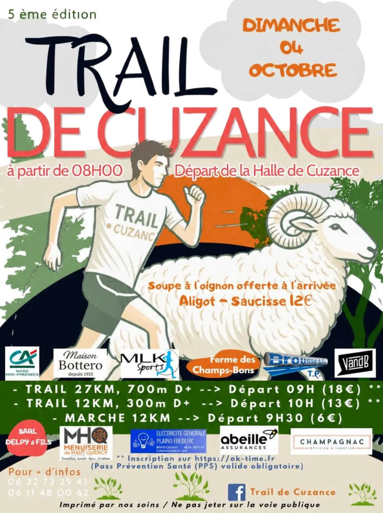 Trail de Cuzance 2026 Inscription Résultats