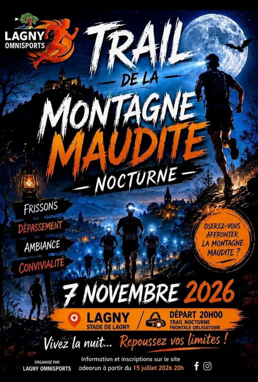 Trail nocturne de la Montagne de Lagny 2026 Inscription Résultats