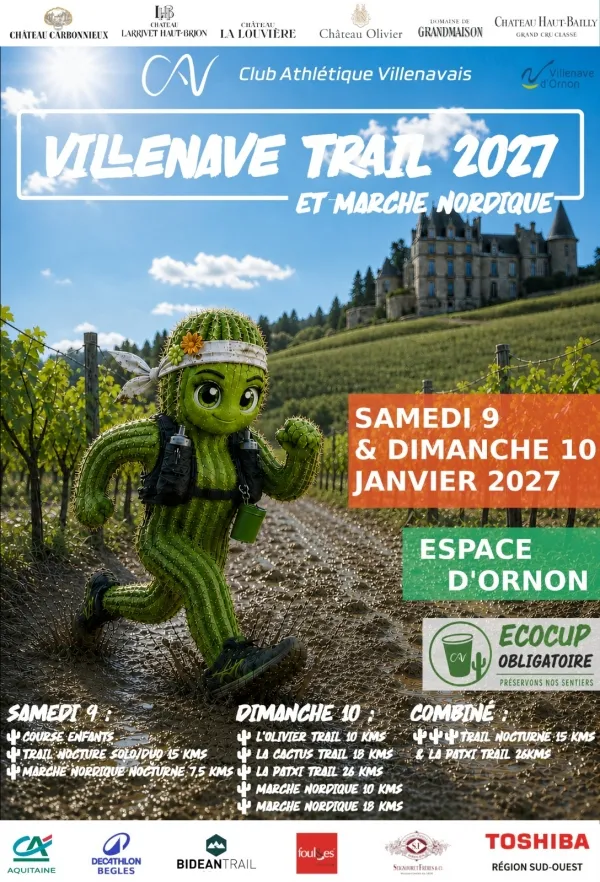 Villenave Trail et Marche Nordique 2027 Inscription Résultats
