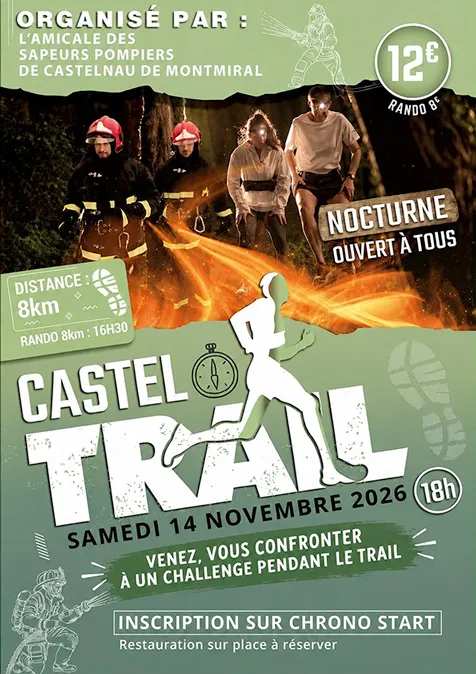 Castel&rsquo;Trail Castelnau de Montmiral 2026 Inscription Résultats
