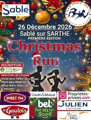 Christmas Run Sablé sur Sarthe 2026 Inscription Résultats