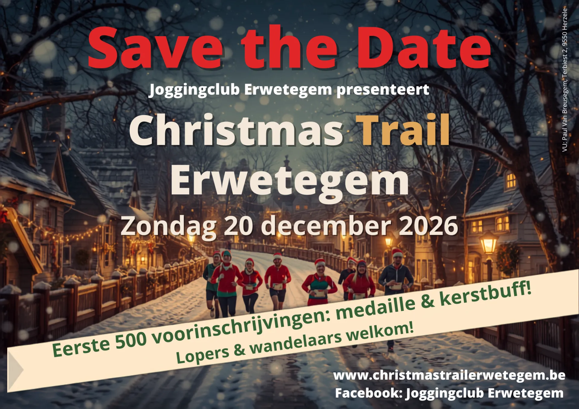 Christmas Trail Erwetegem 2026 Inscription Résultats