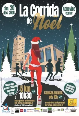 Corrida de Noël d&rsquo;Abbeville 2026 Inscription Résultats