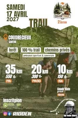 Coudr&rsquo;Trail 2027 Inscription Résultats